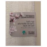 (2) PURELY INDULGENT BATH MAT WHITE