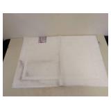 (2) PURELY INDULGENT BATH MAT WHITE