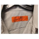 NEW RED KAP XL BUTTON UP SHIRT HIGH VISIBILITY AND TAN