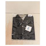 NEW TRI-MOUNTAIN MEDIUM BUTTON UP SHIRT BLACK