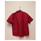 (2) NEW XL RED KAP BUTTON UP SHIRT RED