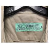 NEW RED KAP XL BUTTON UP SHIRT TAN