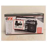 NEW QFX RECHARGEABLE RADIO & CASSETTE PLAYER