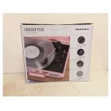 NEW CROSLEY CRUISER PLUS PORTABLE TURNTABLE WITH BLUETOOTH PINK