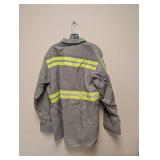 NEW RED KAP XL BUTTON UP SHIRT HIGH VISIBILITY AND TAN