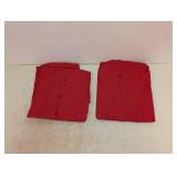(2) NEW XXL RED KAP BUTTON UP SHIRT RED