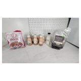 Viva Doria Hawaiian-Style Black Lava Salt, Royal Chef House Himalayan Pink Rock Salt, and Assorted Specialty Salts