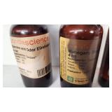 Candlescience Fragrance Oils including Smoke and Odor Eliminator (Under Half Full), Mahogany Shea (Just over 1/2 full), Ocean Rose (Just over 1/2 Full)