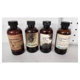 Candlescience Clean Scents Fragrance Oil Lot including Basil and Herb, Smoked Oud, Neroli and White Jasmine, Pink Sugar Crystals - 4 oz Bottles All Partials, See Final Pic for How Much in Each