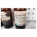 Candlescience Clean Scents Fragrance Oil Lot including Basil and Herb, Smoked Oud, Neroli and White Jasmine, Pink Sugar Crystals - 4 oz Bottles All Partials, See Final Pic for How Much in Each