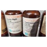 CandleScience Fragrance Oils Lot: Cinnamon Chai, Nordic Night, Cedarwood Blanc, Drakkar Type - 4 oz Bottles All Partial See Final Pic for Levels in Each