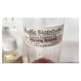 Rustic Escentuals Fragrance Oils including Morning Beignet, Alaskan Wilderness, and White Pumpkin - All Partials