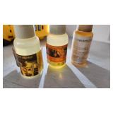 Fragrance Oils including Midnight Lounge and US-470 Black 1 oz Bottles Partially Full