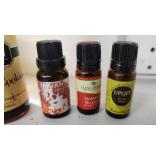 Uplift, Holiday Season, Mystic Moment, Cinnimon and Other Small Bottles of Scents - All Less than 1/4 Full or with Drops Left, See Pics