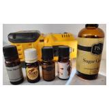 Uplift, Holiday Season, Mystic Moment, Cinnimon and Other Small Bottles of Scents - All Less than 1/4 Full or with Drops Left, See Pics