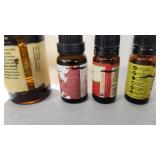 Uplift, Holiday Season, Mystic Moment, Cinnimon and Other Small Bottles of Scents - All Less than 1/4 Full or with Drops Left, See Pics