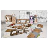 Craft Supplies Lot including Park Lane Cards, Purple Q Envelopes, and Clothespins