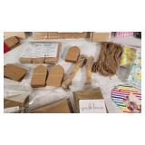Craft Supplies Lot including Park Lane Cards, Purple Q Envelopes, and Clothespins