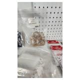 Assorted Packaging and Craft Supplies including Morepack Bags, GSP3D Bags, Decorative Stickers - All partials