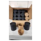 Kraft Paper Candle Tube (12 pc case) - Total Height 4 1/2 Tall  - 14 of them