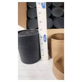 Kraft Paper Candle Tube (12 pc case) - Total Height 4 1/2 Tall  - 14 of them