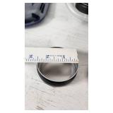 Black Metal Tins with Lids and Packaging Materials - 3" Tall