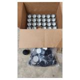 Candlescience 4 oz. Black Candle Tins and Lids - 60 Tins, Lids Not Counted