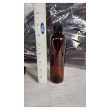 Lot of Plastic Spray Bottles and Containers including Black and Amber Variants - Mixed Sizes 4 1/2", 6" - Total Count 23 Tall, 48 Short - Dispensers Not Counted