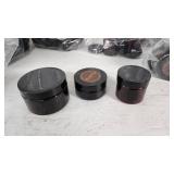 Plastic Cosmetic Containers in Various Sizes and Quantities - 26 of the larger ones, 18 Shorts, Lids Not Counted