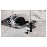 Black and Amber Bullet Cosmo Round Bottle 4 oz  - 73 of them, Dispensers not counted