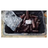 Amber Plastic Bottles with Pump Dispenser - 7" Tall - 72 of them, Dispensers Not Counted