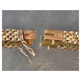 14K Yellow Gold Basketweave Bracelet ~ 8g