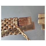 14K Yellow Gold Basketweave Bracelet ~ 8g