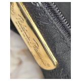 Vintage Paloma Picasso Black Leather Tote Bag