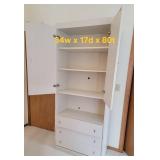 White Laminate Wardrobe Dresser