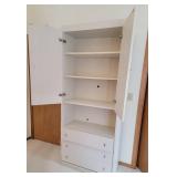 White Laminate Wardrobe Dresser