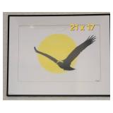 Soaring Eagle Framed Print by Tillett