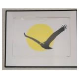 Soaring Eagle Framed Print by Tillett