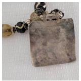 Bold Exotic Beaded Pendant Necklace ~ Hand Crafted in India