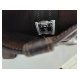 Frye Brown Leather Moto Boots ~ size 7.5