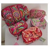 Vibrant Vera Bradley Cosmetic Travel Bags ~ new