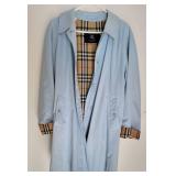 Burberry Robins Egg Blue Light Coat ~ L/XL