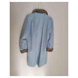 Burberry Robins Egg Blue Light Coat ~ L/XL