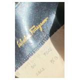 Ferragamo Black Leather Boots ~ size 7.5