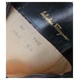 Ferragamo Black Leather Boots ~ size 7.5