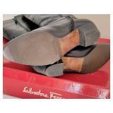 Ferragamo Black Leather Boots ~ size 7.5