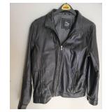 Saks Fifth Avenue Dark Brown Leather Jacket ~ size M