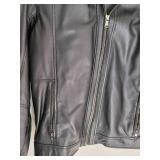 Saks Fifth Avenue Dark Brown Leather Jacket ~ size M