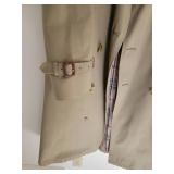 Classic Double Breasted Lined Trench Coat ~ 40R