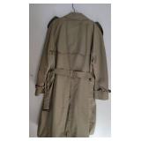 Classic Double Breasted Lined Trench Coat ~ 40R
